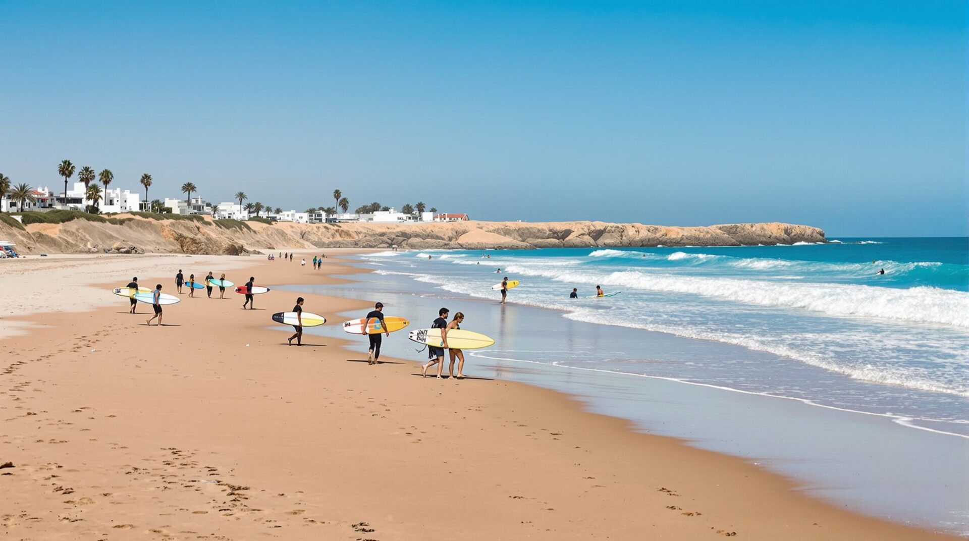 surfer au maroc